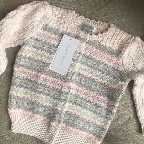 Ralph Lauren Other - NWT Ralph Lauren Cardigan Baby Girl Sweater